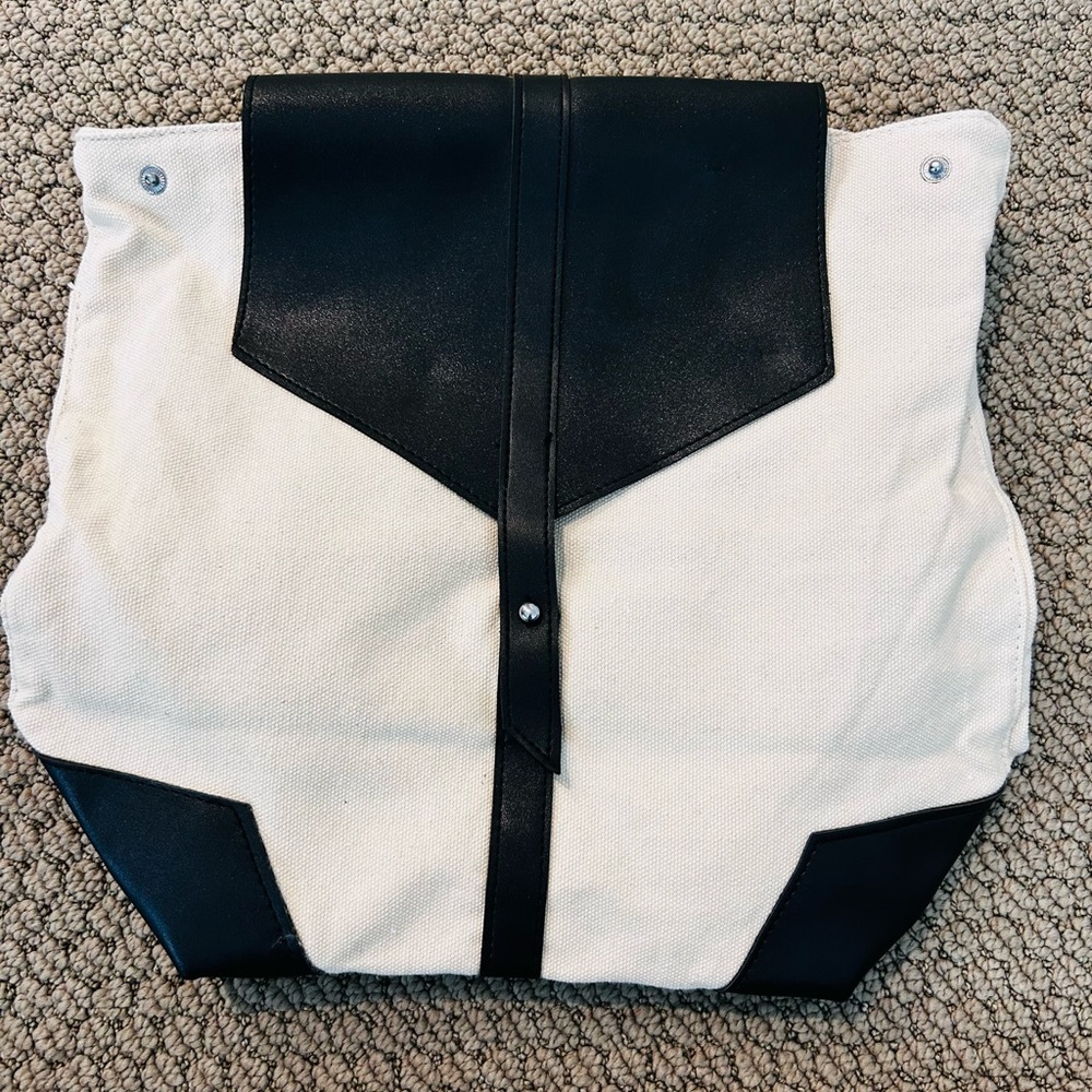 Stylish Black and White Women's Backpack